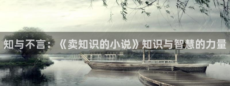 穿成龙族唯一的幼崽txt趣书网：知与不言：《卖知识的小说》知识与智慧的力量